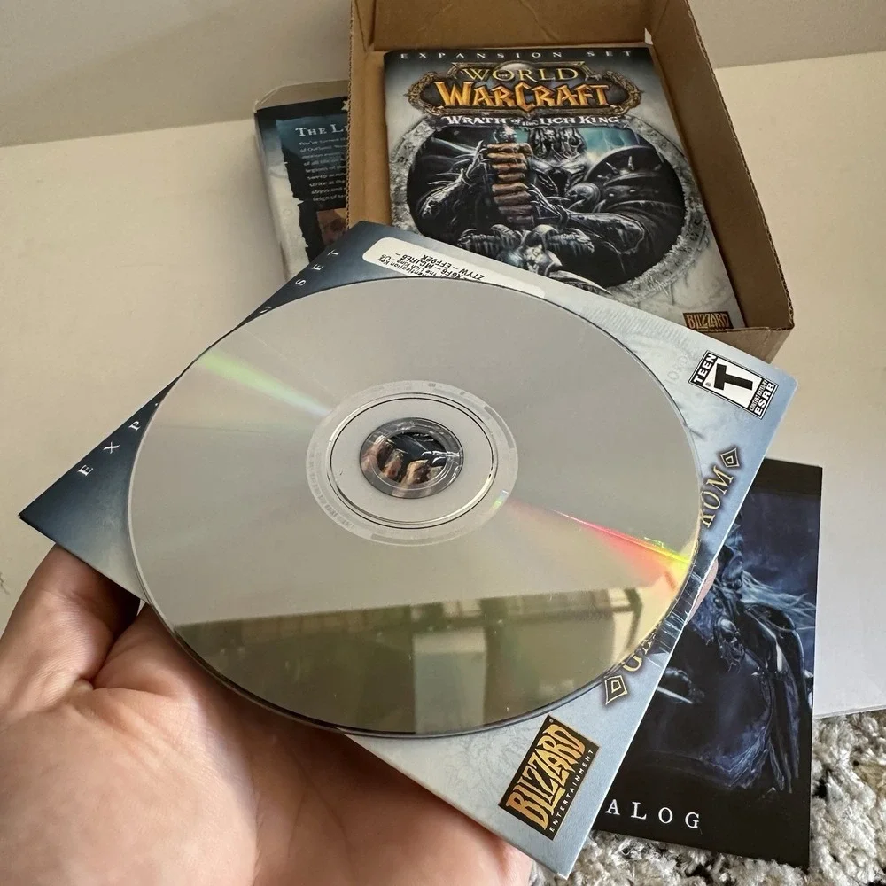 WORLD OF WARCRAFT WRATH‎ OF THE LICH KING PC CD-ROM 2008 EXPANSION SET COMPLETE